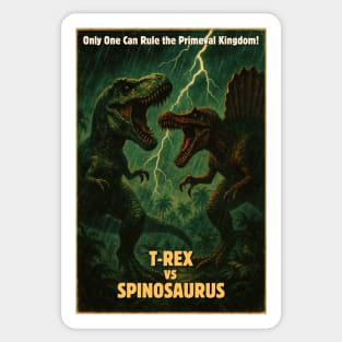 T-Rex vs Spinosaurus - Creature Feature Sticker